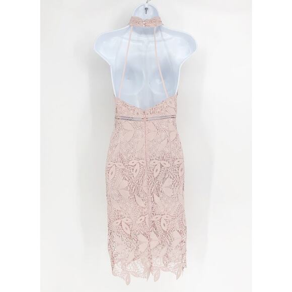 BARDOT Women's Willow Sheath Dress Small Soft Pink Floral Lace Sleeveless NWT - Picture 8 of 12